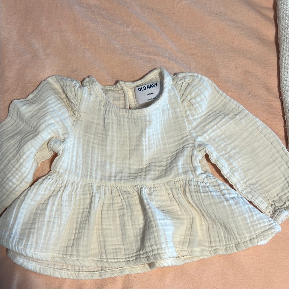 Toddler Peplum Muslin Top